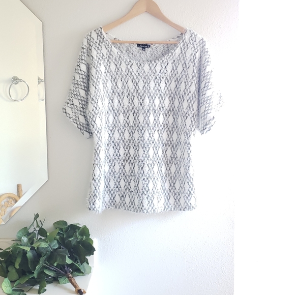 Chances R Tops - Chances R Long Hair Sweater Top Size Large